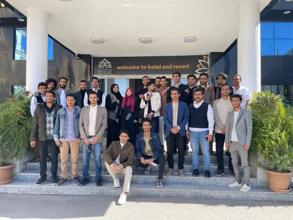 A scientific visit for the third level of the Department of Architecture to the Narcissus Hotel Sana'a as part of the architectural design course