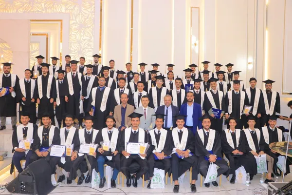 A student art ceremony to bid farewell to the eighth batch of the Department of Biomedical Engineering at the United Arab Emirates University for the academic year 1446 AH corresponding to 2024-2025 AD.