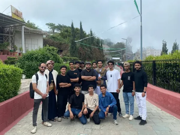 A scientific visit by the Department of Architecture, second level, to the Haraz region of Sana'a as part of the architectural construction course