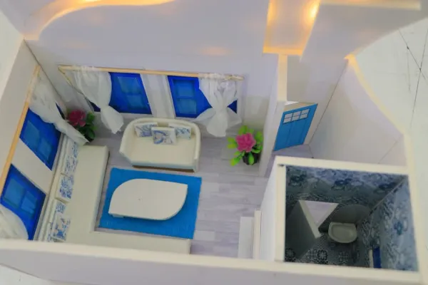 Interior design students showcase their creativity in a discussion of the projects in the 