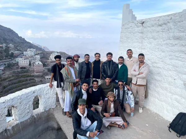 From classrooms to the fragrance of history... Fourth-year architecture students study building regulations in Haraz