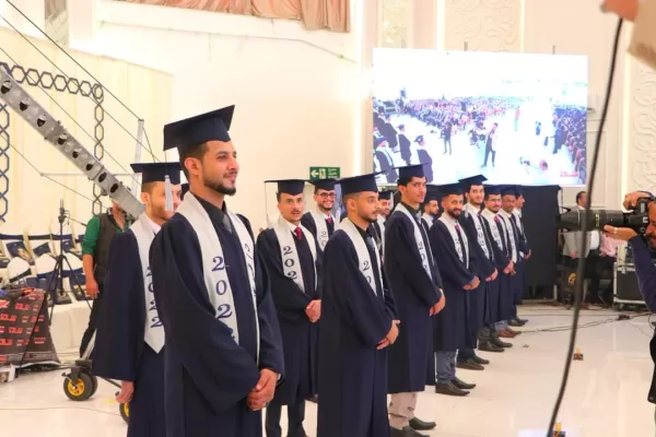 A student artistic ceremony for the graduation of the "Dentistry Legends" batch from the College of Dentistry at the university for the academic year 1443 AH..2021-2022 AD