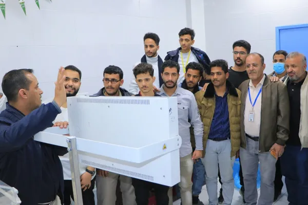 تدشين التدريب العملي لطلبة قسم هندسة المعدات الطبية المستوى الثالث في المستشفى الجمهوري