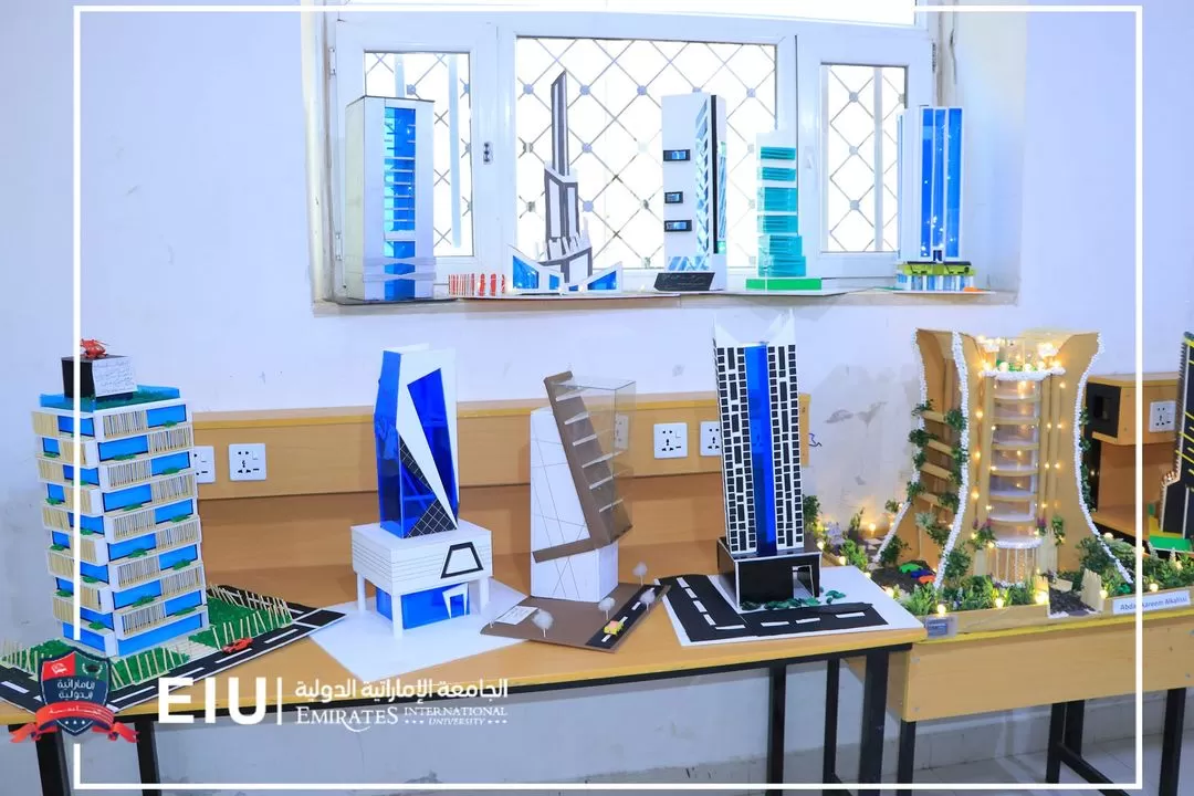 إفتتاح معرض المشاريع العلمية في مادة التصميم لطلبة الهندسة المعمارية المستوى الأول