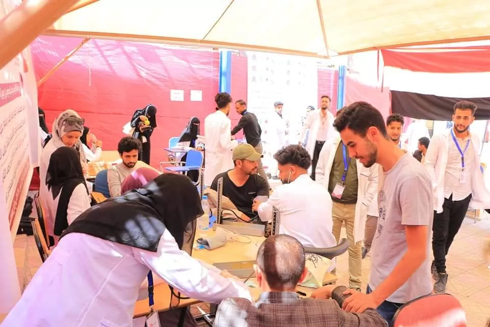 تدشين حملة التبرع بالدم في الحرم الجامعي لصالح مرضى الثلاسيميا وتكسرات الدم الوراثي