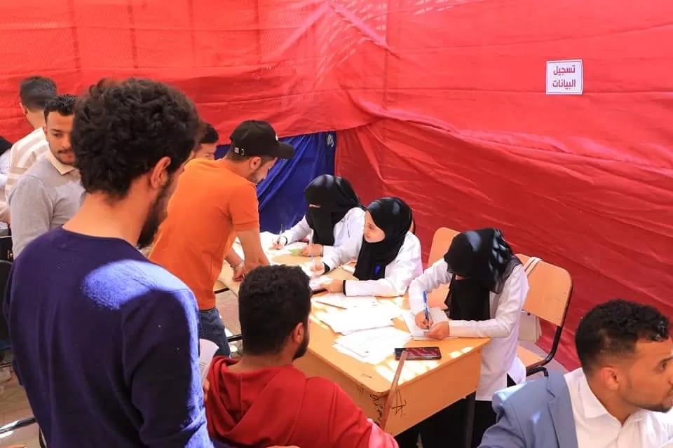 تدشين حملة التبرع بالدم في الحرم الجامعي لصالح مرضى الثلاسيميا وتكسرات الدم الوراثي