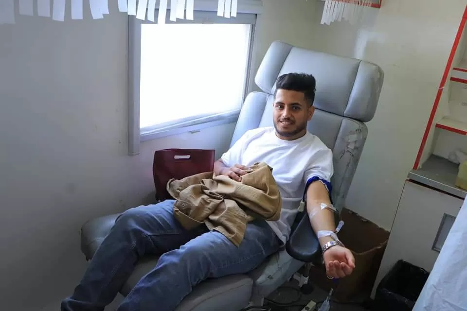تدشين حملة التبرع بالدم في الحرم الجامعي لصالح مرضى الثلاسيميا وتكسرات الدم الوراثي