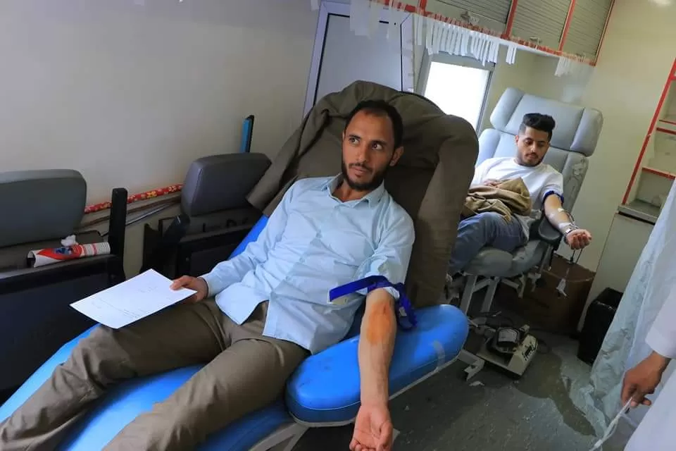 تدشين حملة التبرع بالدم في الحرم الجامعي لصالح مرضى الثلاسيميا وتكسرات الدم الوراثي