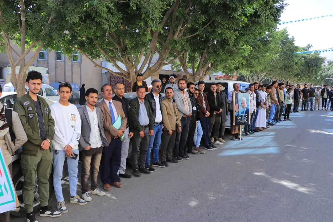 وقفة تضامنية بالجامعة الإماراتية الدولية تبارك الانتصارالتاريخي لحزب الله في لبنان وتؤكد الوقوف مع غزة حتى النصر