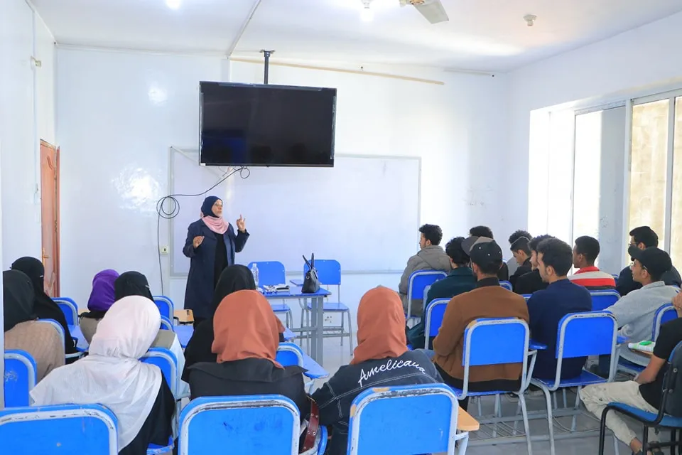 تدشين الفصل الدراسي الثاني للمستوى الأول من العام الجامعي 1446ه‍. الموافق 2024-2025م في كلية العلوم الإدارية والمالي