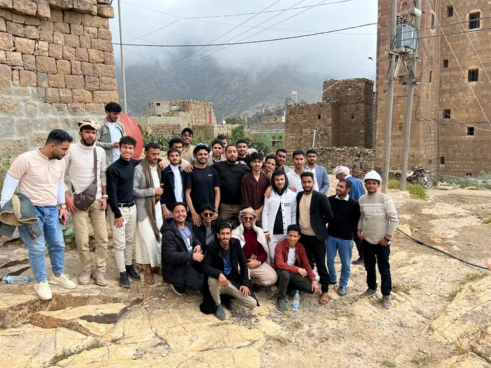 زيارة علمية لقسم الهندسة المعمارية المستوى الثاني إلى منطقة حراز صنعاء ضمن مقرر إنشاء معماري