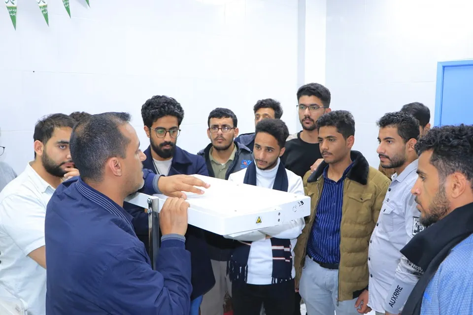 تدشين التدريب العملي لطلبة قسم هندسة المعدات الطبية المستوى الثالث في المستشفى الجمهوري