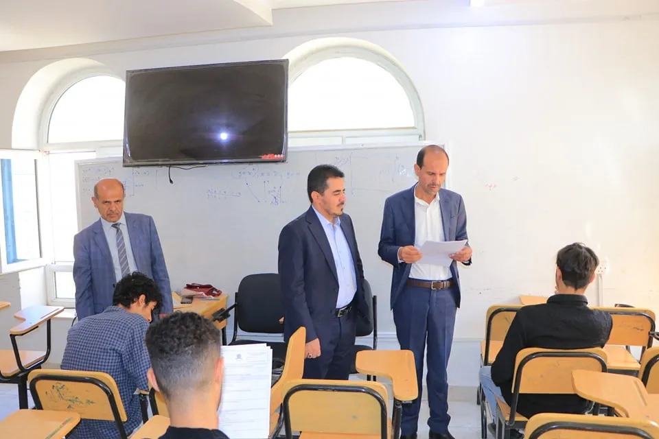 تدشين الإمتحانات النهائية للفصل الدراسي الثاني لطلبة المستوى الأول بكلية الهندسة وتكنولوجيا المعلومات