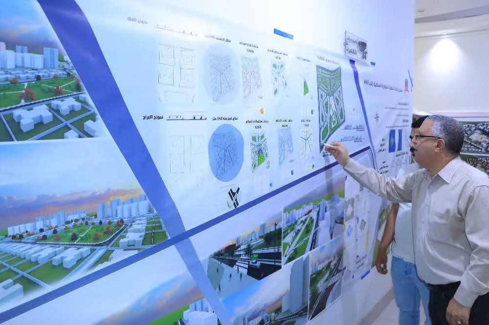 Discussing innovative scientific projects for architecture students in the urban planning course to re-plan neighborhood unit No. (445) in the capital, Sana’a.