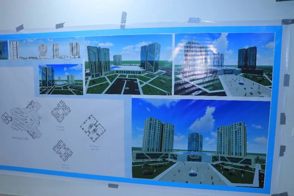 مناقشة مشاريع علمية لطلبة الهندسة المعمارية المستوى الثاني في مقرر تصميم معماري 3