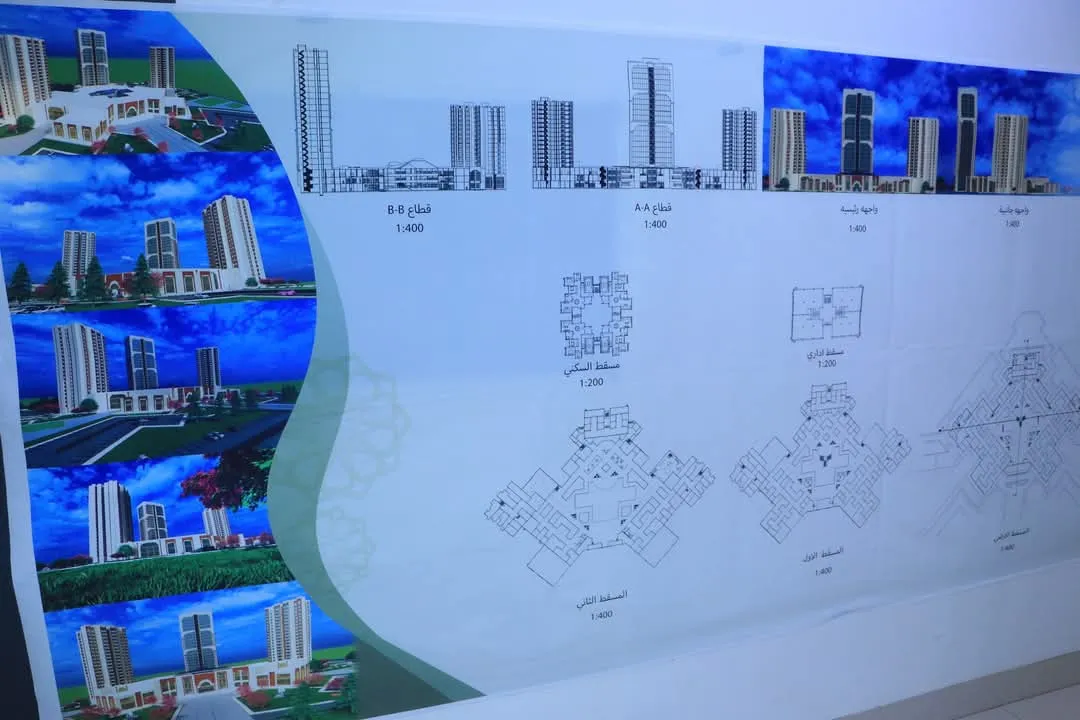 مناقشة مشاريع علمية لطلبة الهندسة المعمارية المستوى الثاني في مقرر تصميم معماري 3