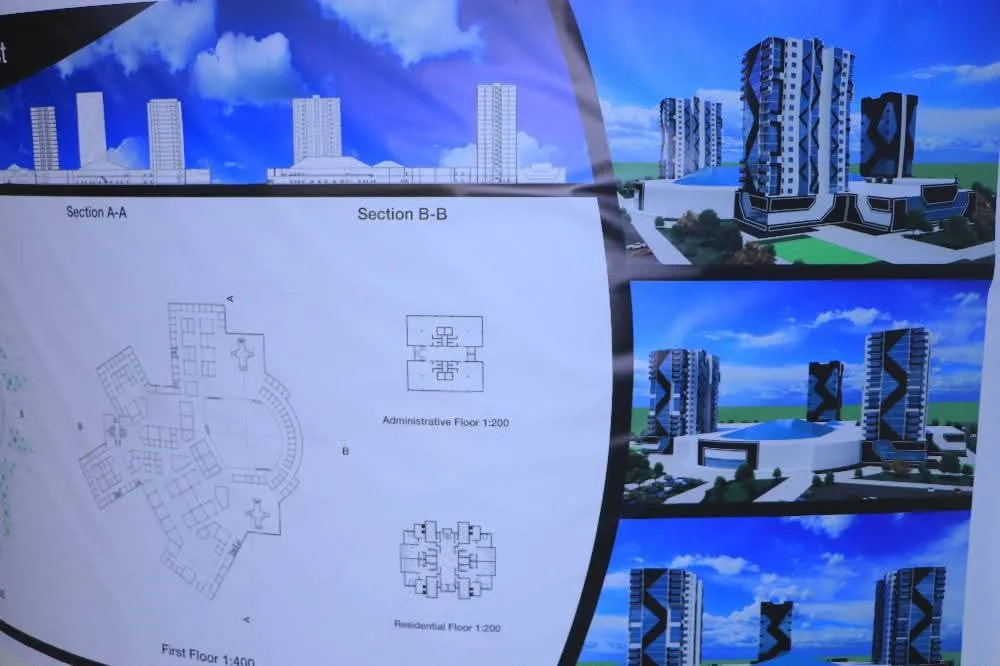 مناقشة مشاريع علمية لطلبة الهندسة المعمارية المستوى الثاني في مقرر تصميم معماري 3