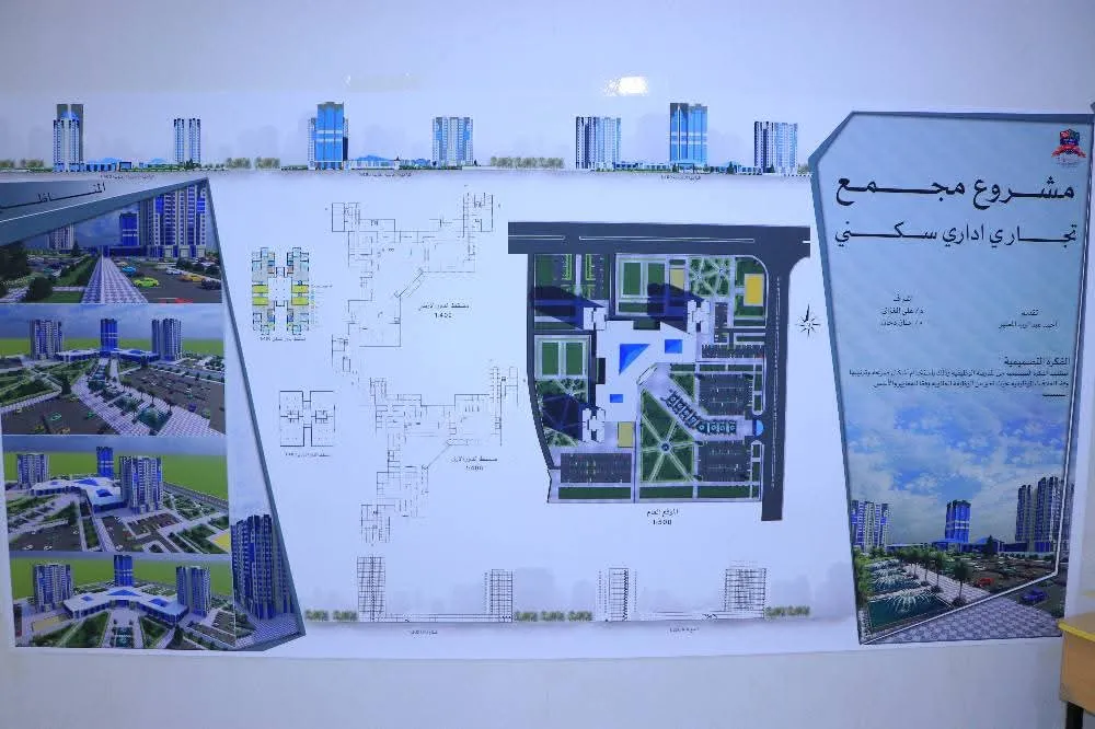 مناقشة مشاريع علمية لطلبة الهندسة المعمارية المستوى الثاني في مقرر تصميم معماري 3