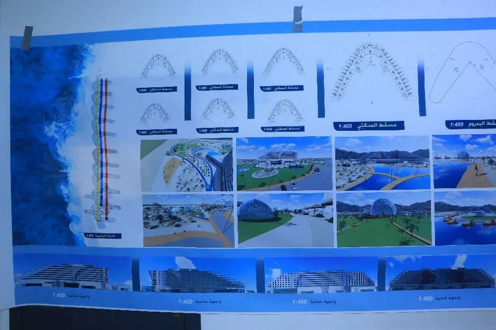 طلبة المستوى الثالث في قسم الهندسة المعمارية يستعرضون مشاريعهم في مقرر "تصميم معماري 5"