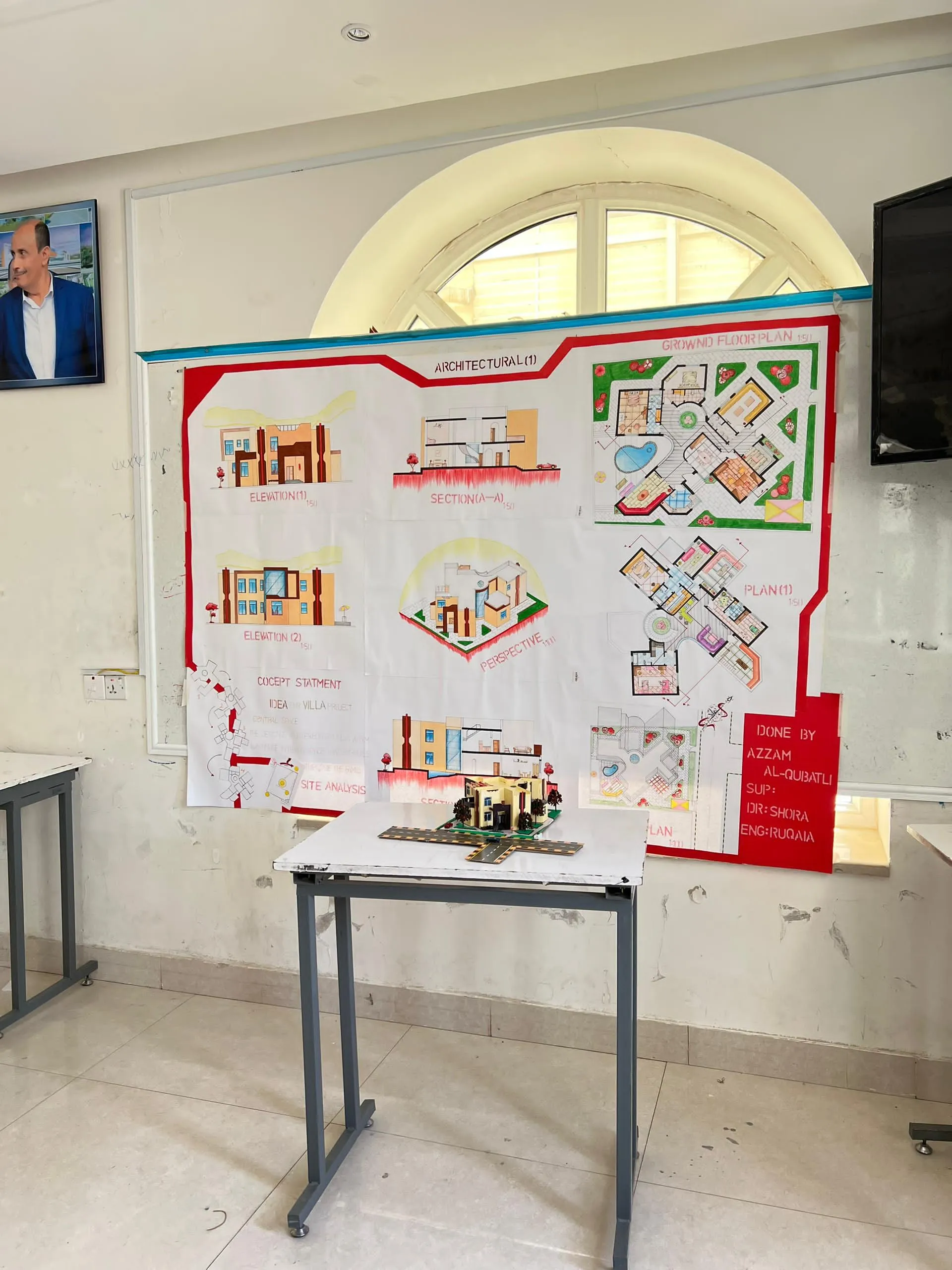 Promising creativity in the first steps of specialization... First-level architecture students submit their projects in the "Architectural Design 1" course.