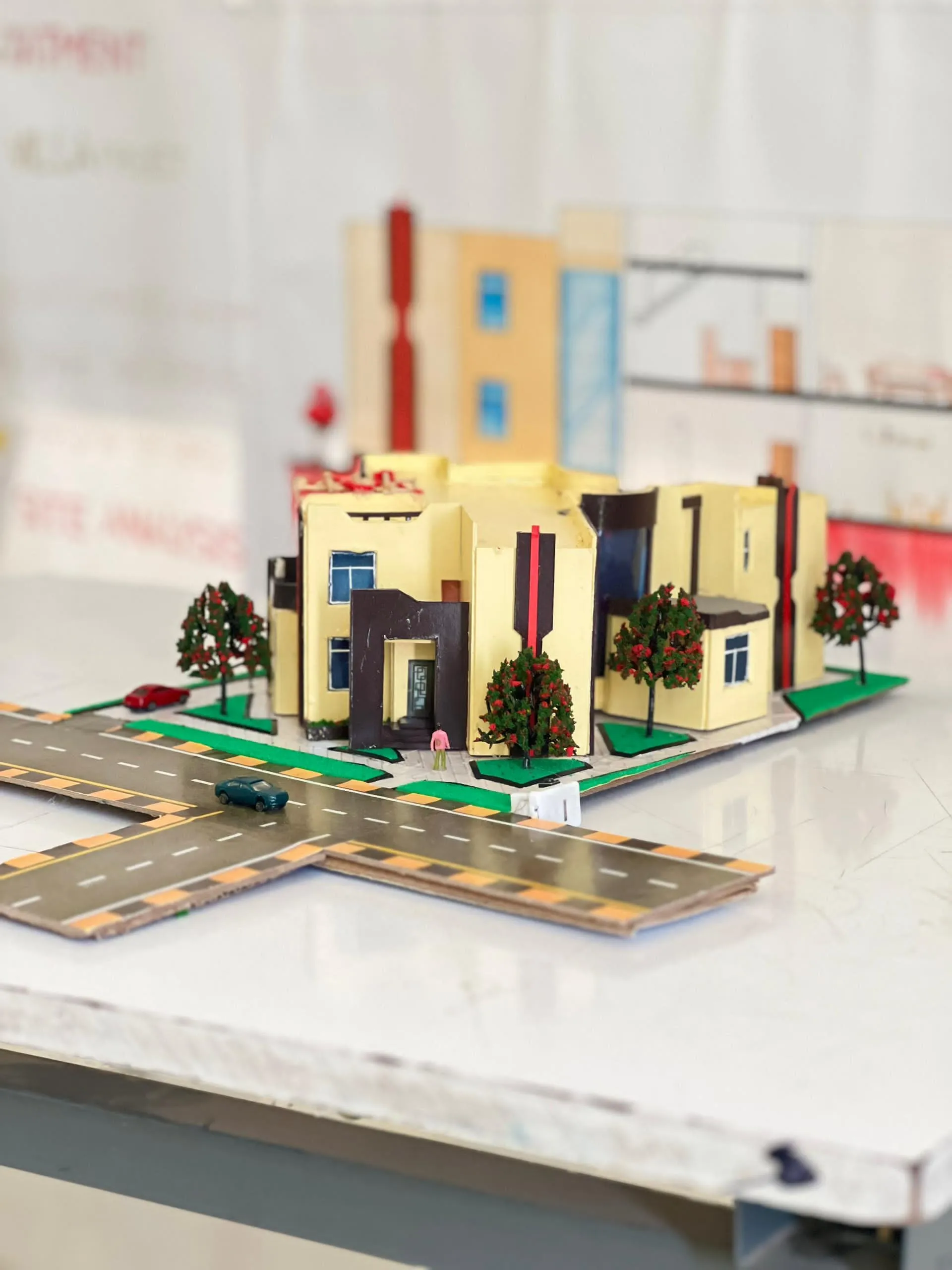 Promising creativity in the first steps of specialization... First-level architecture students submit their projects in the "Architectural Design 1" course.