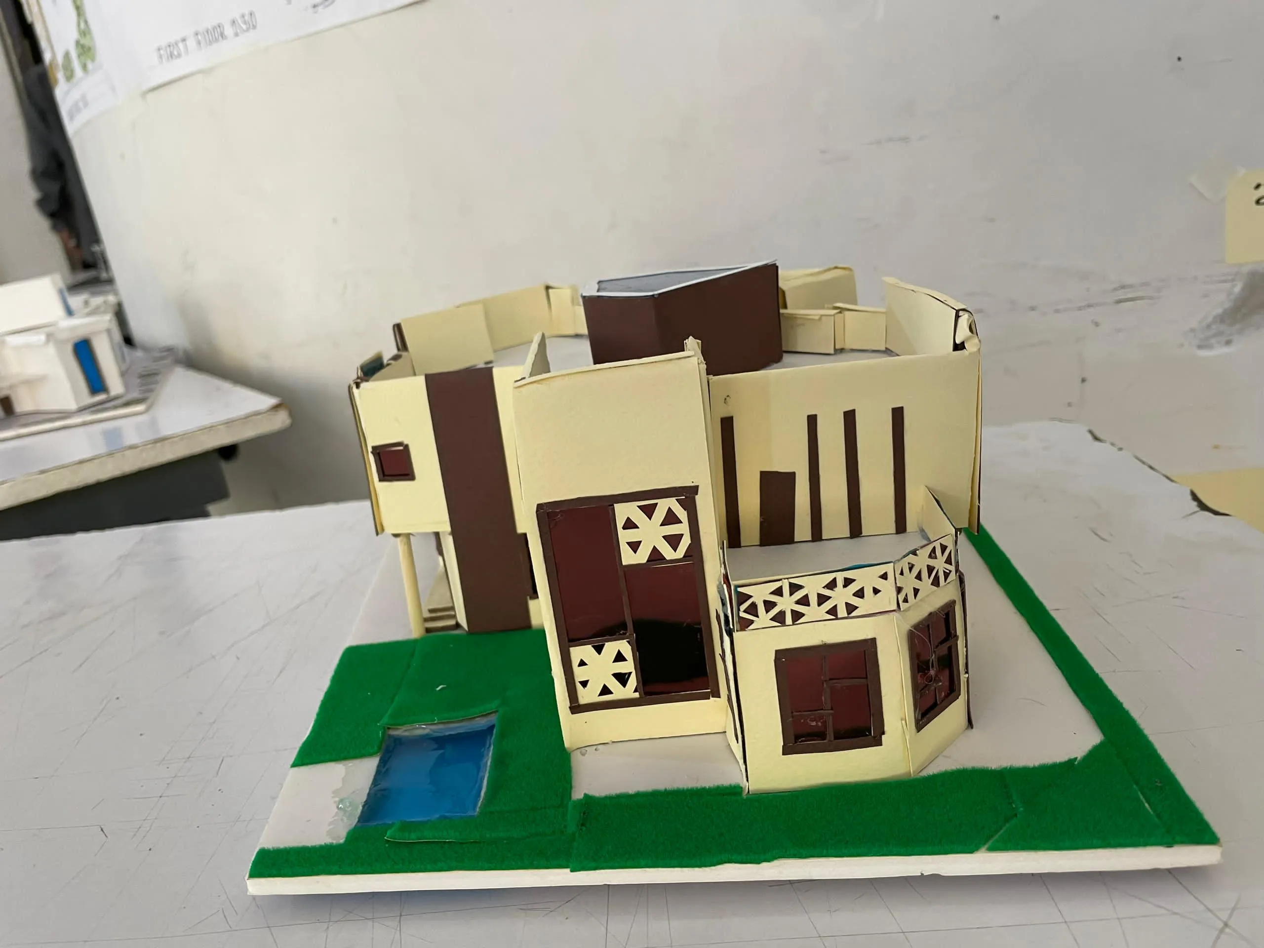 Promising creativity in the first steps of specialization... First-level architecture students submit their projects in the "Architectural Design 1" course.