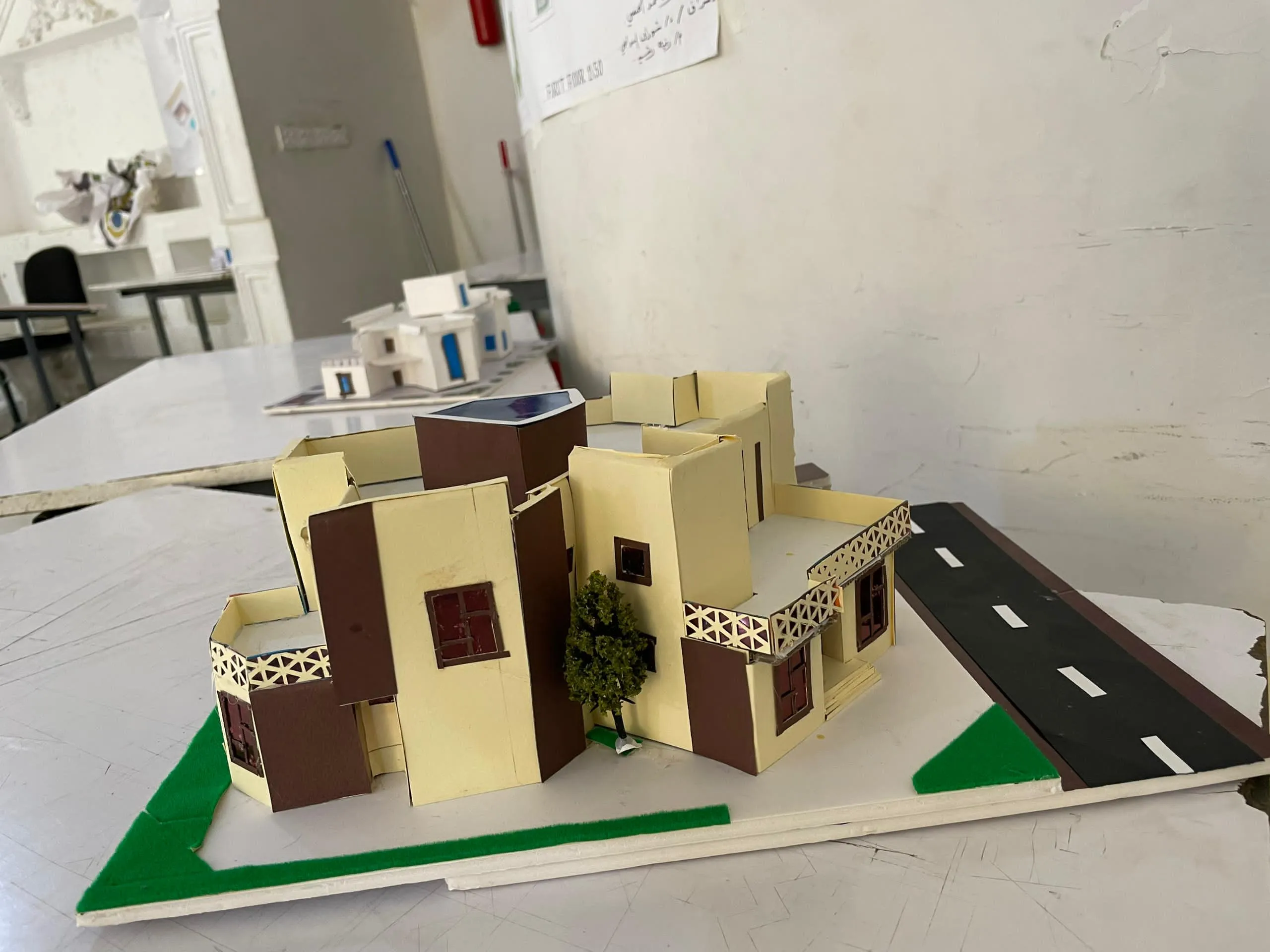Promising creativity in the first steps of specialization... First-level architecture students submit their projects in the "Architectural Design 1" course.