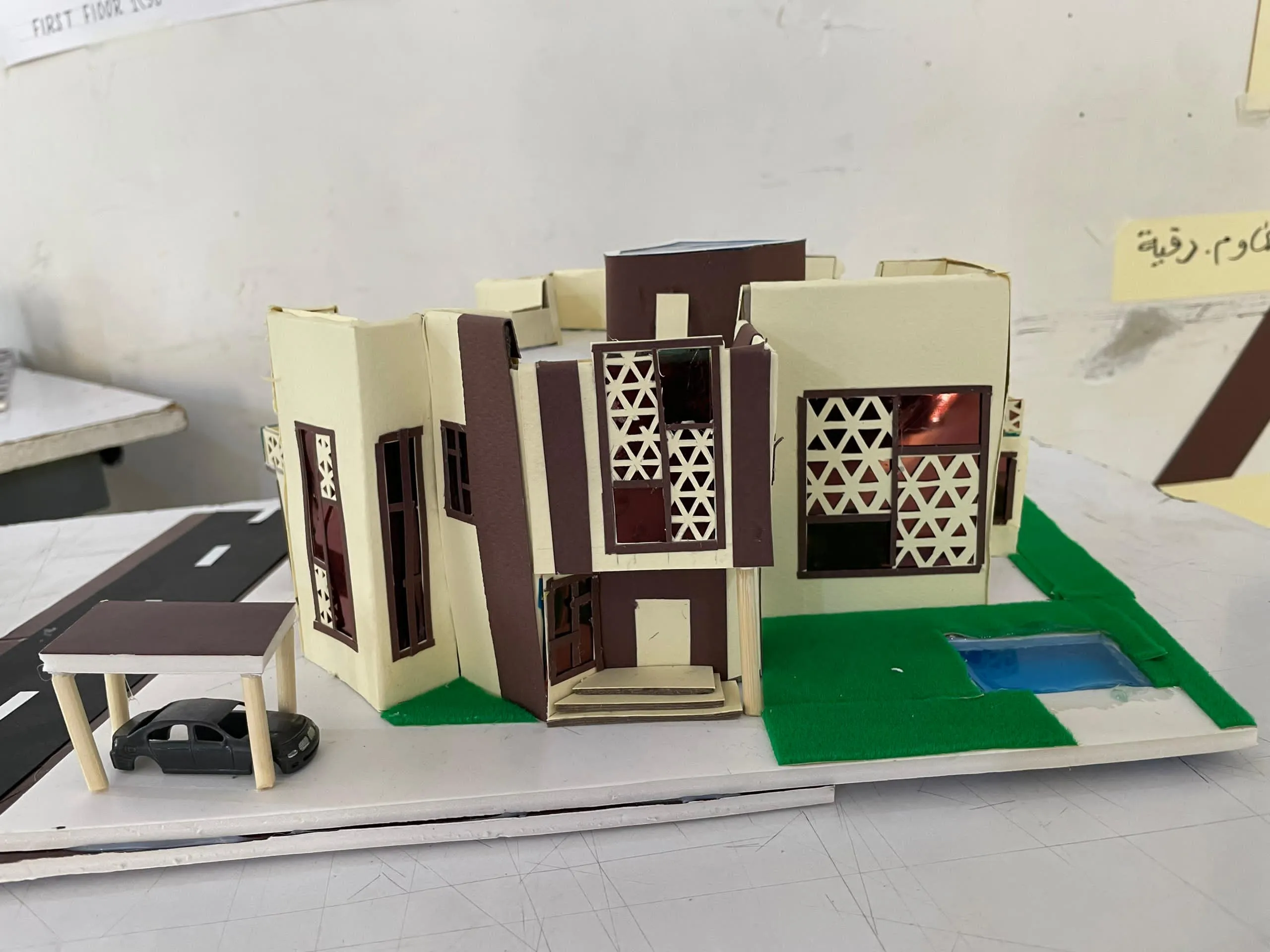 Promising creativity in the first steps of specialization... First-level architecture students submit their projects in the "Architectural Design 1" course.