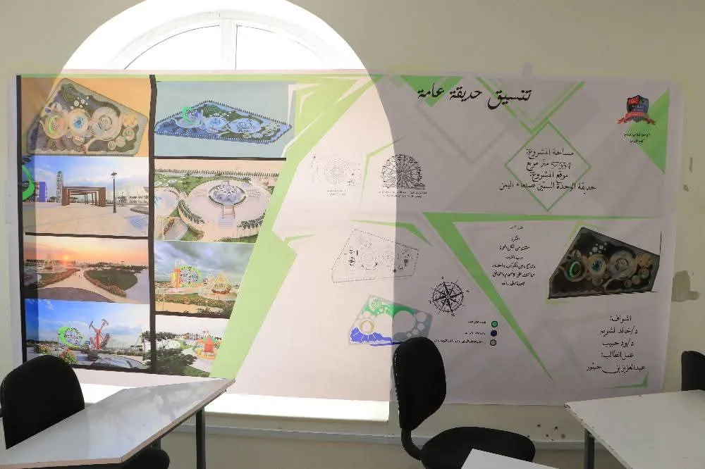 إبداع هندسي يعكس تميزاً أكاديمياً ومهنياً.. طلبة الهندسة المعمارية المستوى الثالث يعرضون مشاريعهم العلمية في مقرر تنسيق المواقع