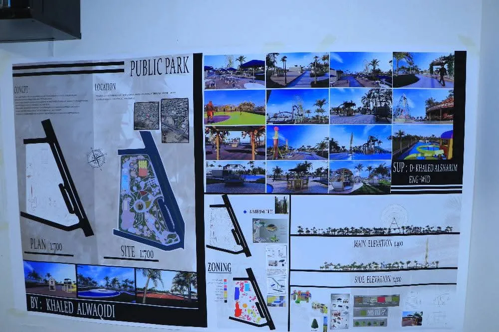 إبداع هندسي يعكس تميزاً أكاديمياً ومهنياً.. طلبة الهندسة المعمارية المستوى الثالث يعرضون مشاريعهم العلمية في مقرر تنسيق المواقع