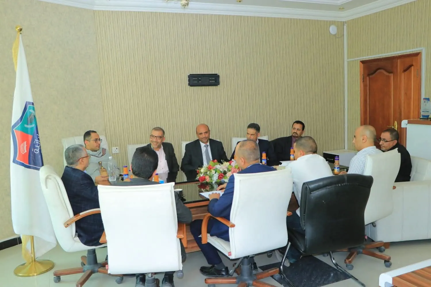 The university leadership held an expanded meeting with the College of Administrative and Financial Sciences staff to discuss the progress of the educational process and preparations for the academic year 1447 AH.