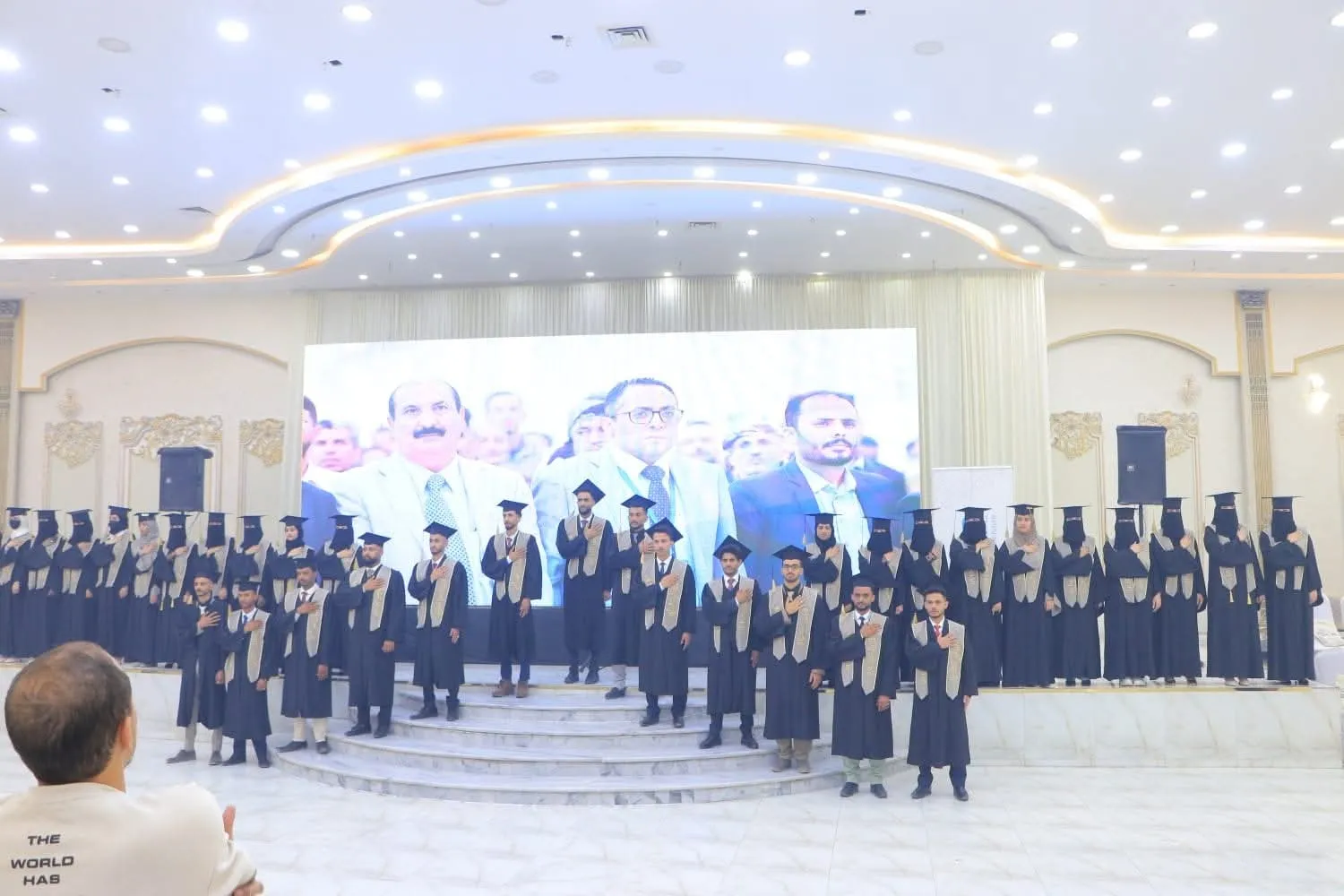 A farewell filled with pride and hope: A student art concert to bid farewell to the seventh batch of medical laboratory students at the Emirates International University.
