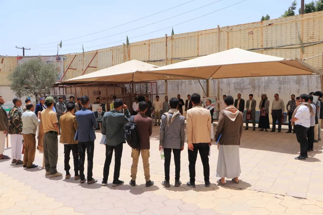 The EIU University organizes a solidarity stand with the Palestinian people under the slogan "We will continue to support Gaza and confront the Zionist violation of the nation."