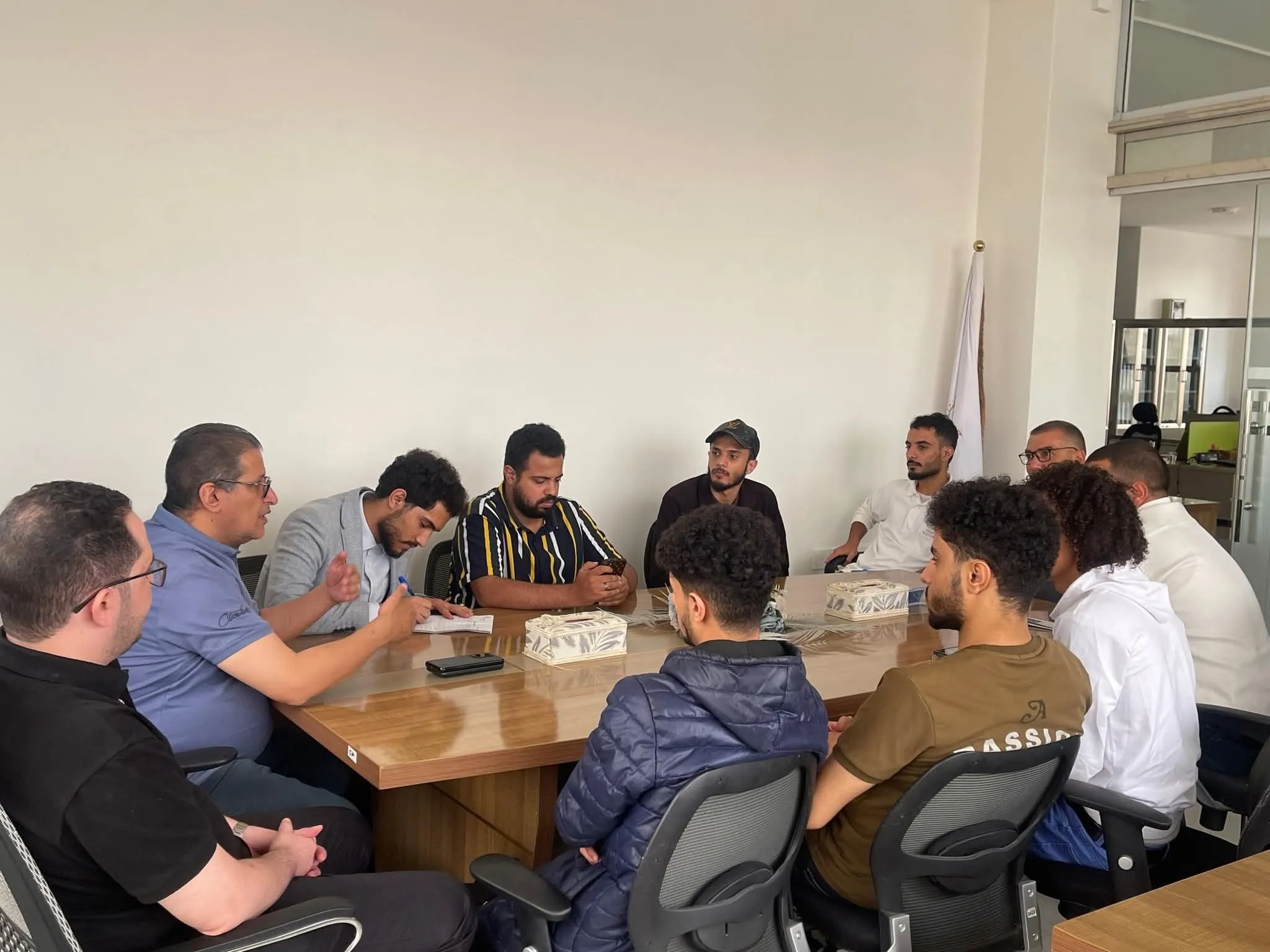 A field visit for students of financial and banking sciences to Tamkeen Financial Company (Cash Wallet)
