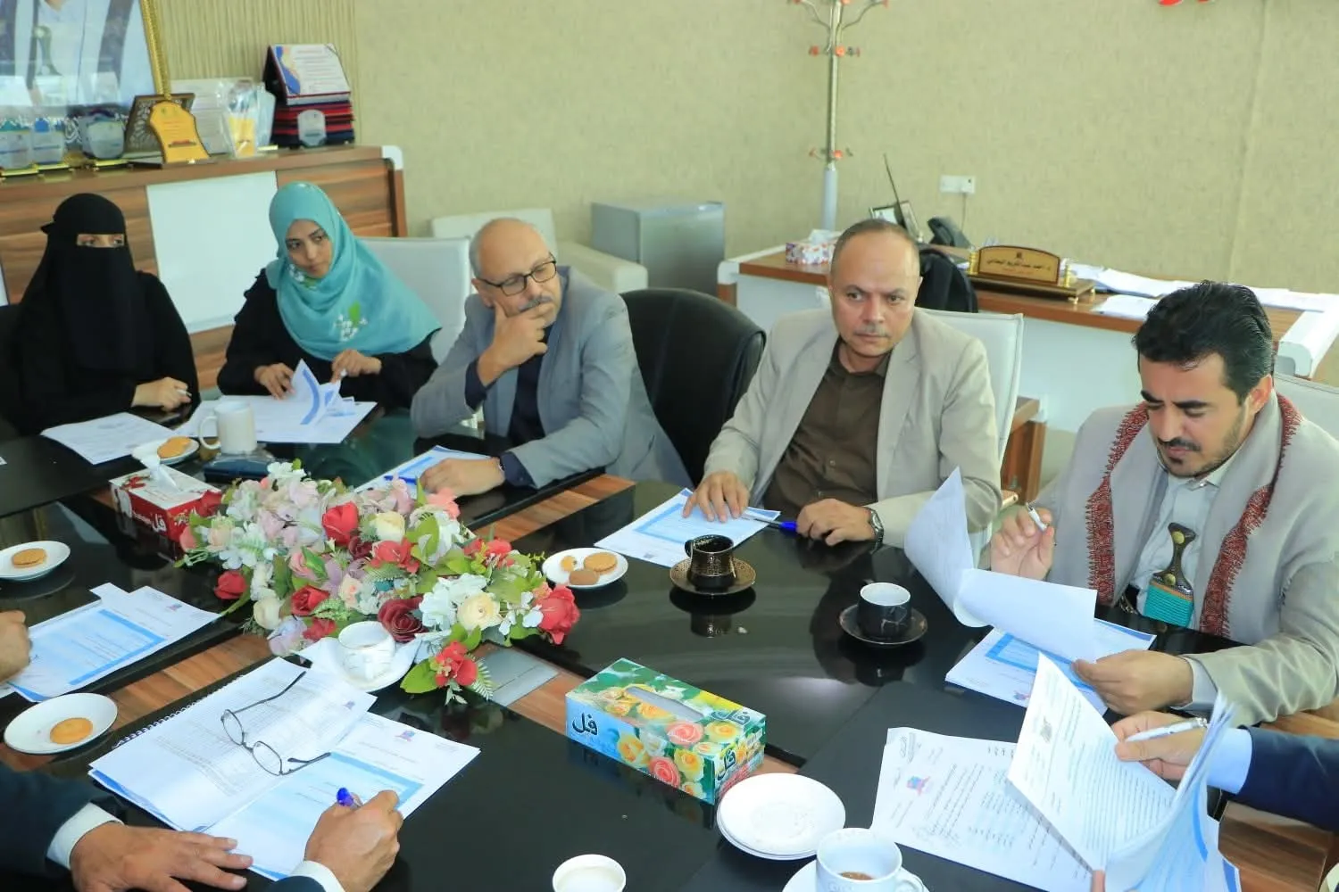 The University Council held its regular meeting for the month of August, chaired by University President Dr. Khaled Salah.