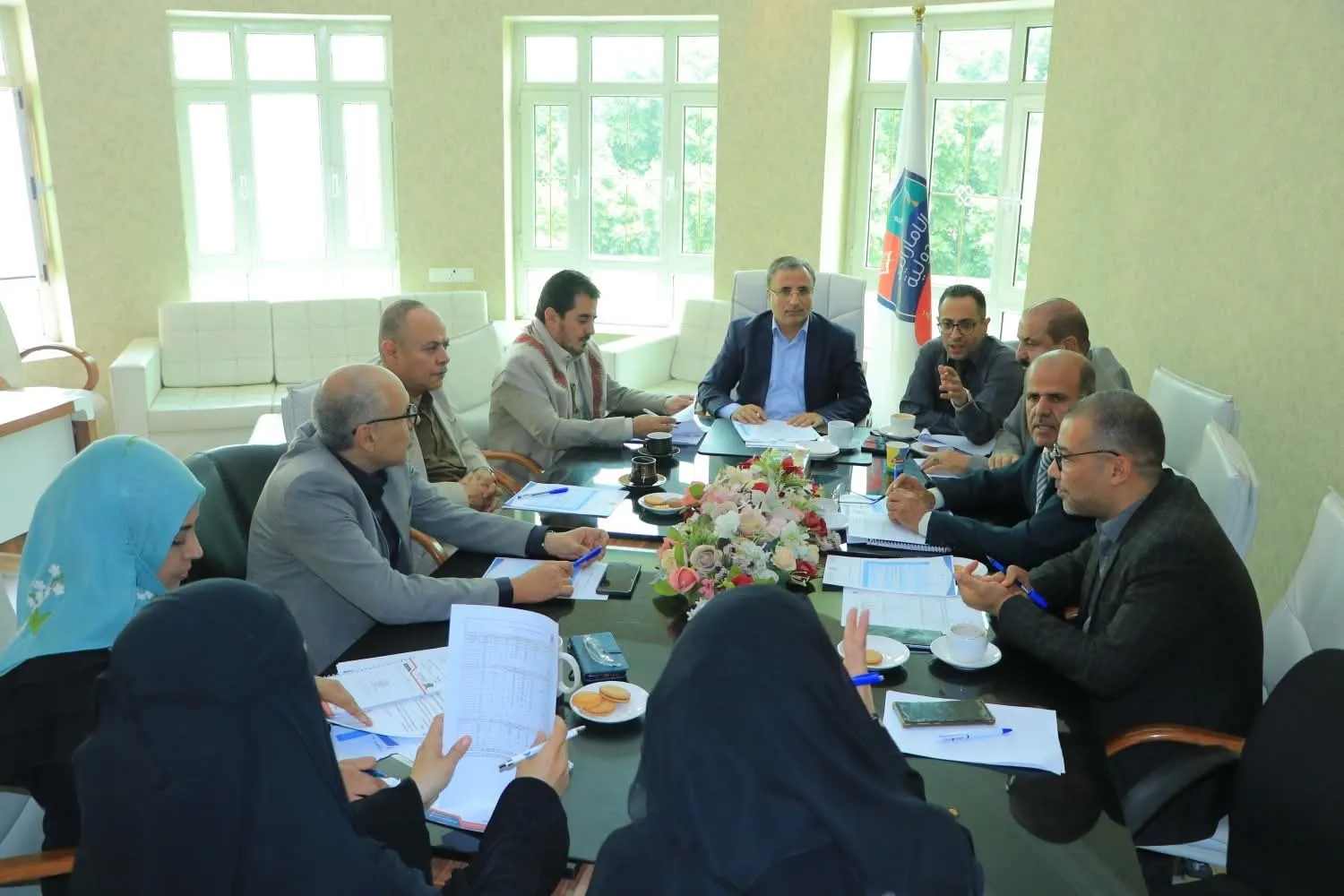 The University Council held its regular meeting for the month of August, chaired by University President Dr. Khaled Salah.