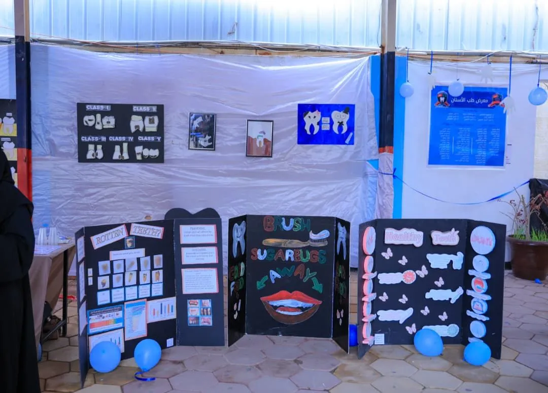 The conclusion of the second student exhibition of the College of Dentistry at the International Emirates University.