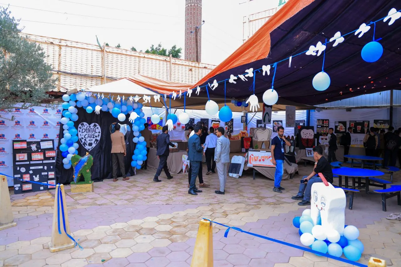 The conclusion of the second student exhibition of the College of Dentistry at the International Emirates University.