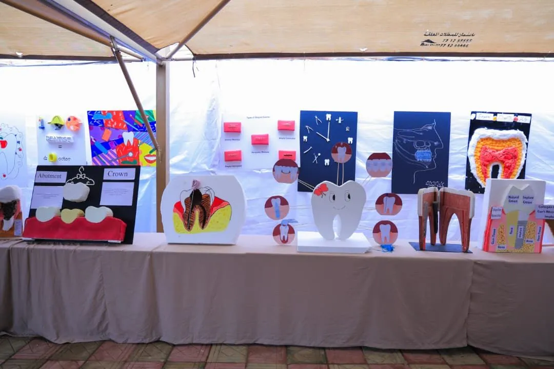 The conclusion of the second student exhibition of the College of Dentistry at the International Emirates University.
