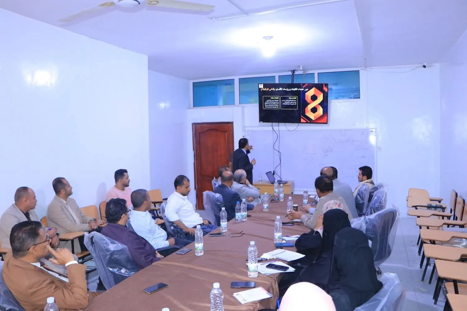 مركز التطوير وضمان الجودة بالجامعة ينظم ورشة عمل موسعة لتعظيم القيمة المؤسسية المستدامة