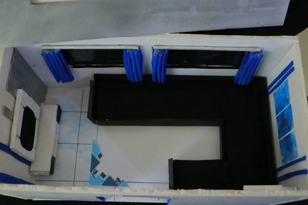 Interior design students showcase their creativity in a discussion of the projects in the "Interior Design 1" course.