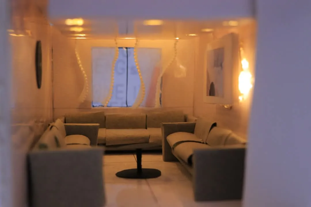 Interior design students showcase their creativity in a discussion of the projects in the "Interior Design 1" course.