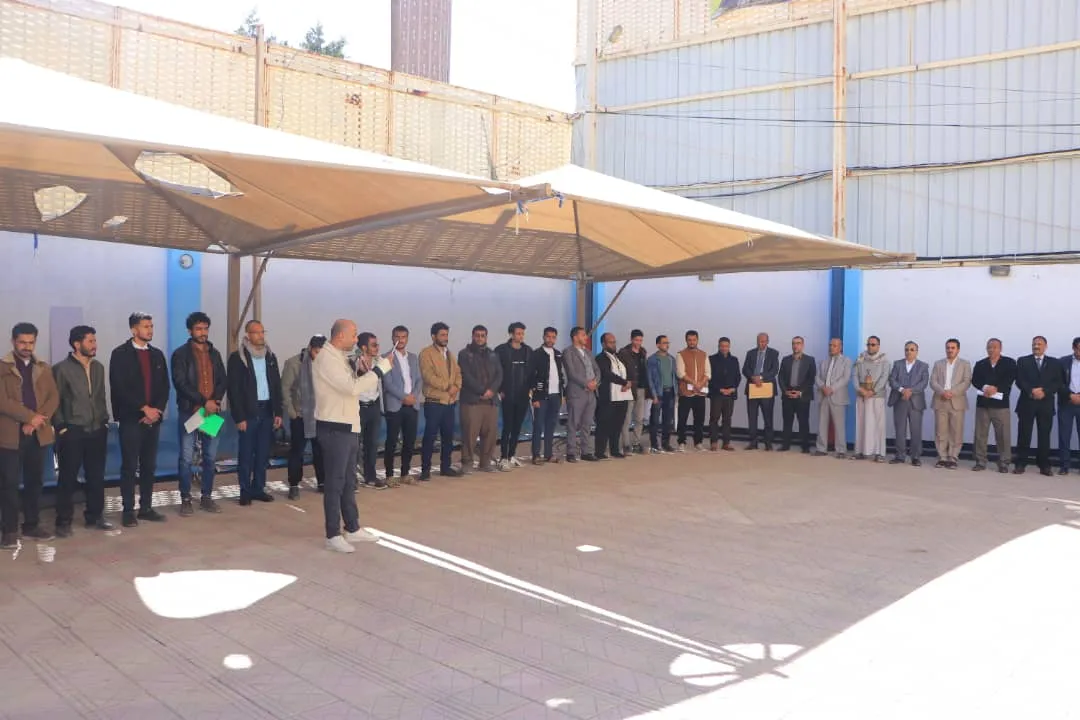 The Emirates International University organizes a massive rally under the slogan "Liberation is our choice... and the occupier will be gone."