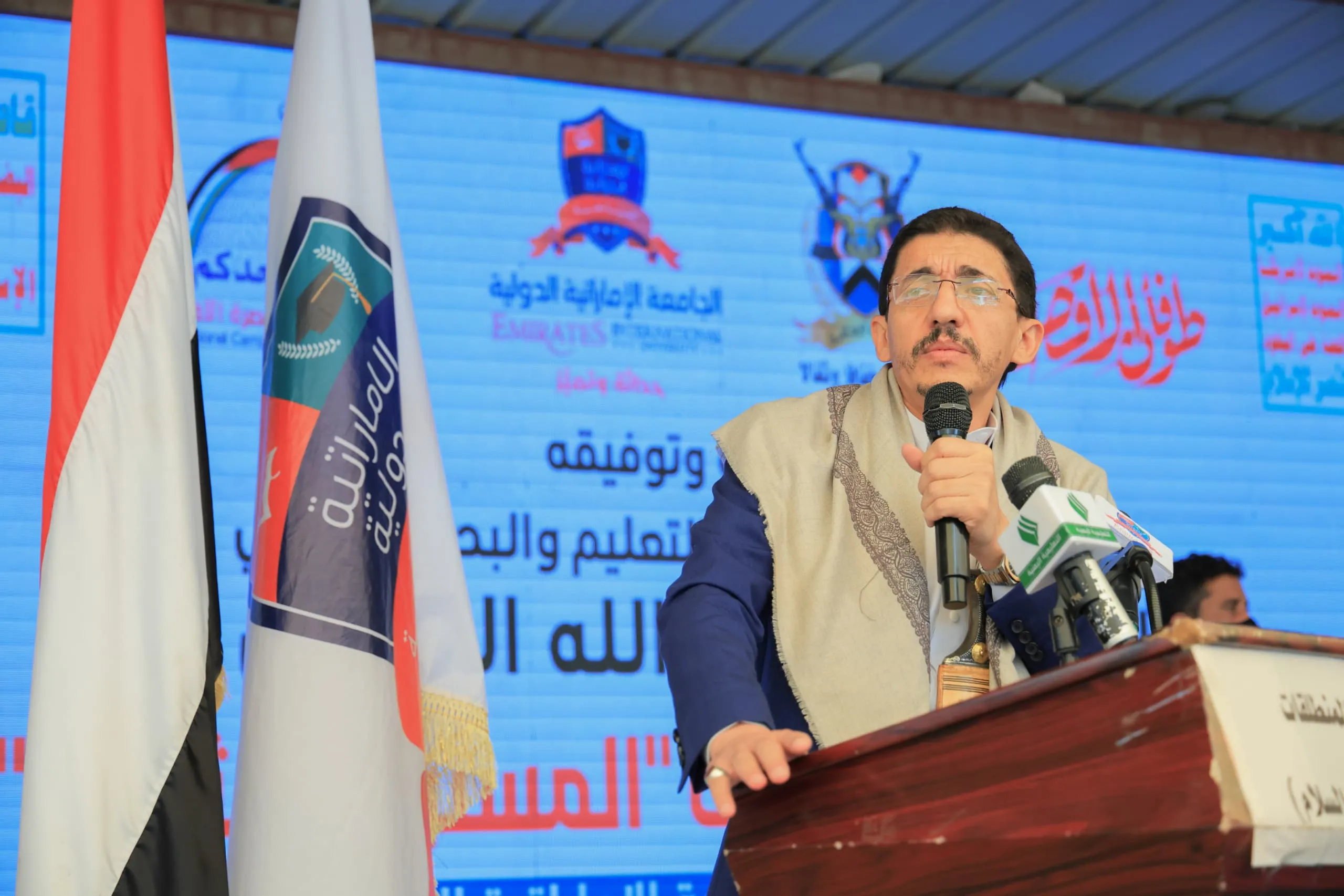 وزير التربية يدشن المستوى الثاني من دورات " طوفان الأقصى" بالجامعة الإماراتية الدولية