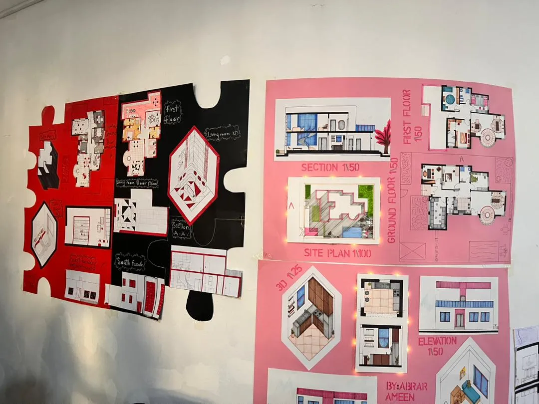 Beginnings that reveal talent: Interior design students