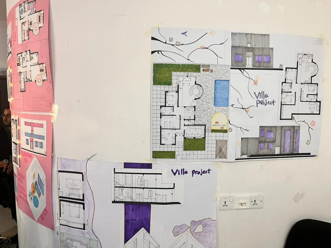 Beginnings that reveal talent: Interior design students