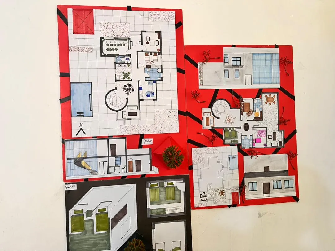 Beginnings that reveal talent: Interior design students