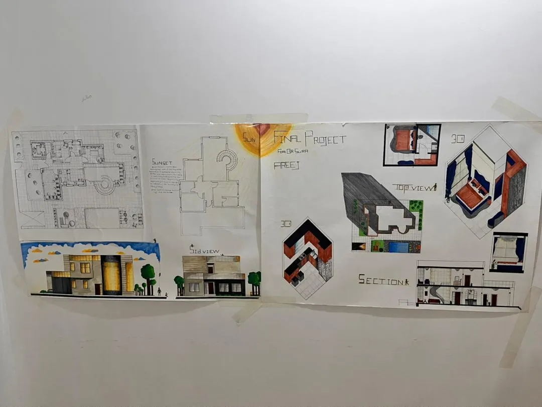Beginnings that reveal talent: Interior design students