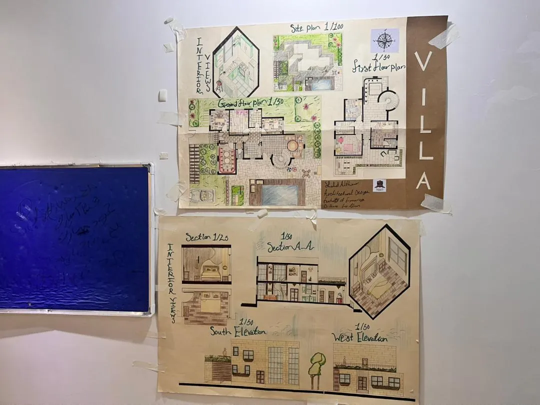 Beginnings that reveal talent: Interior design students