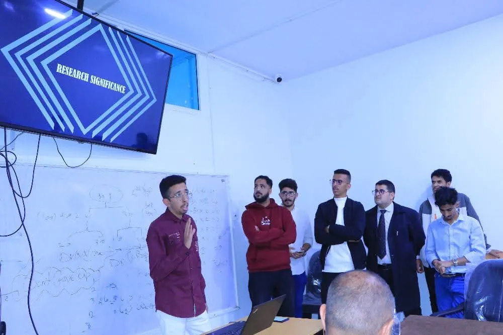 Discussion continues regarding graduation project and research plans at the College of Administrative and Financial Sciences.